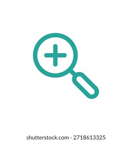 Conjunto de iconos de zoom de color plano en contorno y estilo sólido para la navegación de interfaz