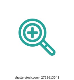 Conjunto de iconos de zoom de color plano en contorno y estilo sólido para la navegación de interfaz