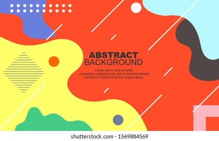 flat colorful abstract geometric background, vector design