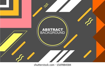 flat colorful abstract geometric background, vector design