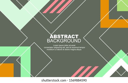 flat colorful abstract geometric background, vector design