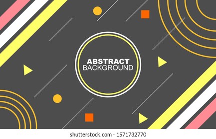 flat colorful abstract geometric background, vector design
