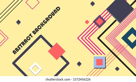 flat colorful abstract geometric background, vector design