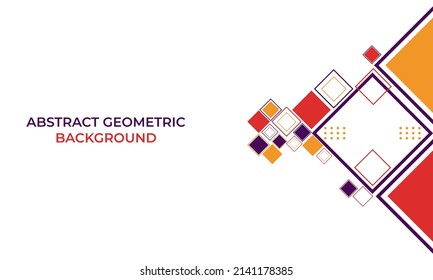 flat colorful abstract geometric background design