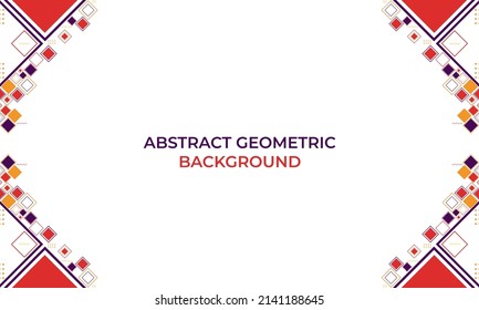 flat colorful abstract geometric background design