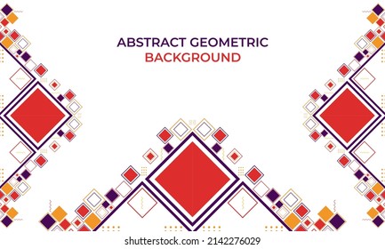 flat colorful abstract geometric background design