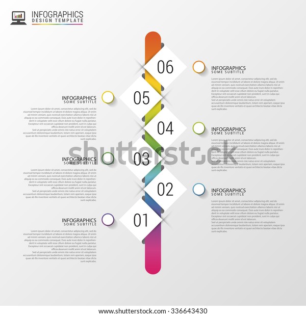 Flat Colorful Abstract Timeline Infographics Vector Stock Vector ...