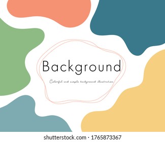 Flat and colorful background graphic