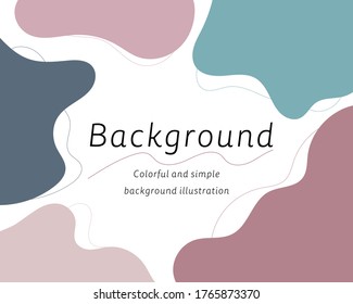 Flat and colorful background graphic