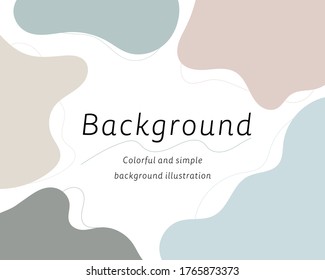 Flat and colorful background graphic