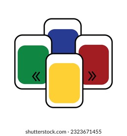 Flat colorful buttons for web and mobile apps. Vector illustration.