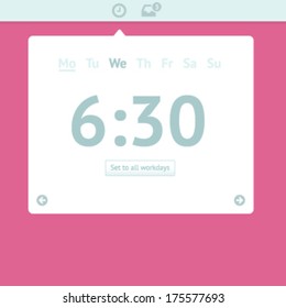 Flat colorful calender and meeting icon