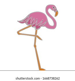 Cute Flamingo Cartoon Stock Vector (Royalty Free) 438897628