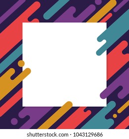 Flat Colorful Dynamic Modern Abstract Background with Dots for Your Artwork. Vector illustration.