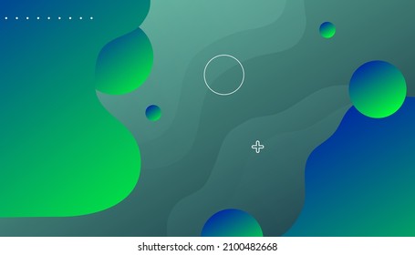 Flat colorful geometric background. . Fluid vector gradient design for banner, post 