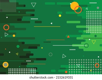 Flache, bunter, geometrischer Hintergrund.