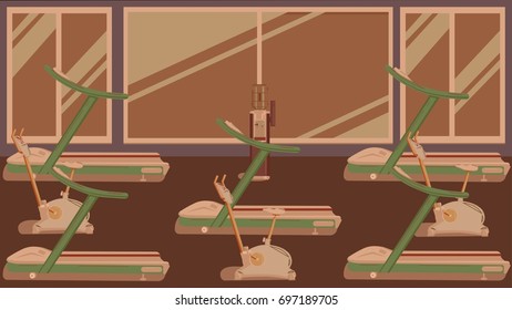 Flat colorful gym 09