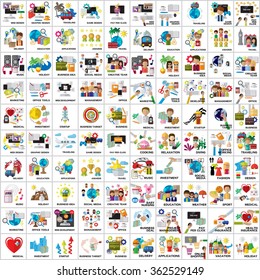Flat Colorful Icons Set: Vector Illustration, Graphic Design. Collection Of Color Icons. For Web, Websites, Print, Presentation Templates, Mobile Applications And Promotional Materials 
