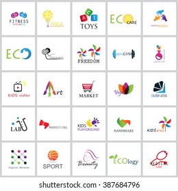 Flat Colorful Icons Set - Vector Illustration.Collection Of Color Icons,For Web,Websites, Print,Presentation Templates,Mobile Applications And Promotional Material.Logo Medical,Ecology,Digital Network