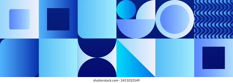 Flat bunter Mosaik Muster Design Banner Hintergrund