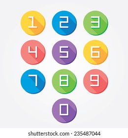 Flat colorful numbers
