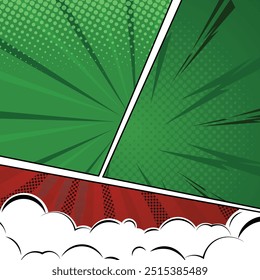 Flat comic style background vektor
