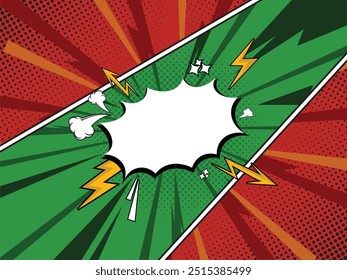 Flat comic style background vektor