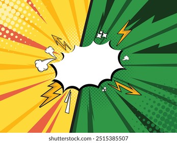 Flat comic style background vektor