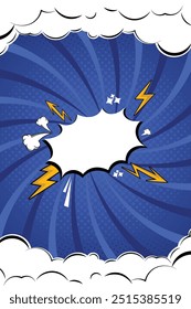 Flat comic style background vektor
