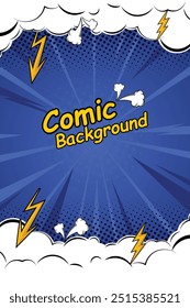Flat comic style background vektor