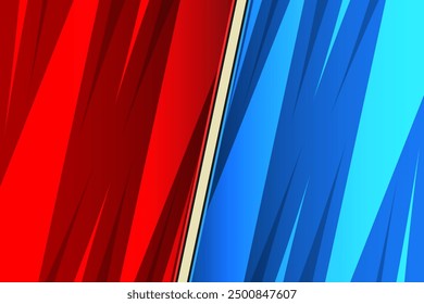 Flat comic style versus fight background design template