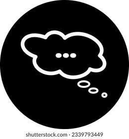 Icono de comentario plano como símbolo de diálogo