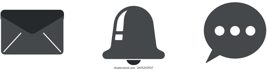 Contáctenos con el Vector del ícono de la campana