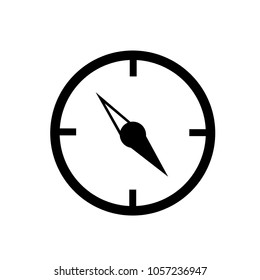 Flat compass design. The icon of the compass. Vector.