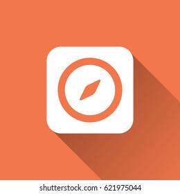 flat compass icon