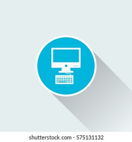 flat computer icon