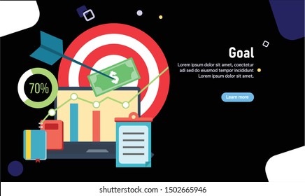 flat concept of creative design for website template 