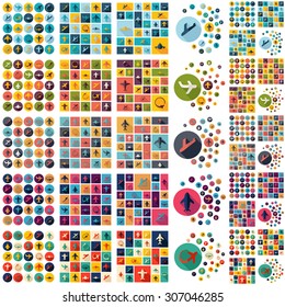 Flat concept design with shadow collection planes