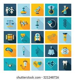 Flat concept design with shadow  Set medicine