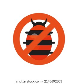 flat concept insect repellent vector