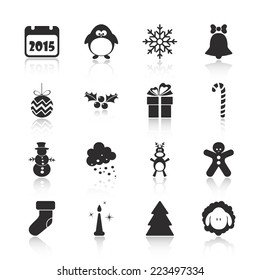 Flat concept, set modern design with shadow icons for web design and mobile applications, SEO. search Engine Optimization:   happy new year