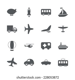 Flat concept, set modern design with shadow icons for web design and mobile applications, SEO. search Working Optimization:  transportation, vehicle