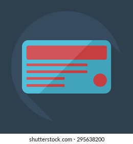 Flat concept, set modern design with shadow marketing sales