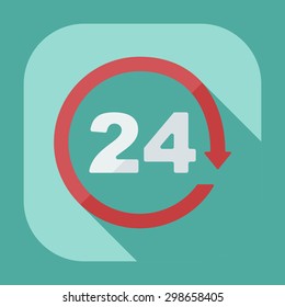 Flat concept, set modern design with shadow marketing sales