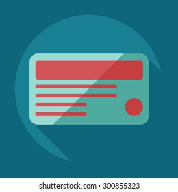 Flat concept, set modern design with shadow marketing sales