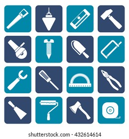 Flat Construction and Building Tools icons - Vector Icon Set