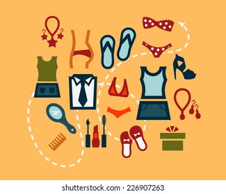 Flat Construction And Repair Icons Set Created For Mobile, Web And Applications.