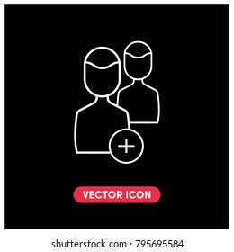 Flat Contact Icon
