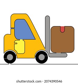 918 Forklift Line Drawing Images, Stock Photos & Vectors | Shutterstock