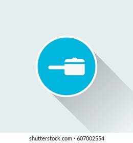 flat cooking pan icon
